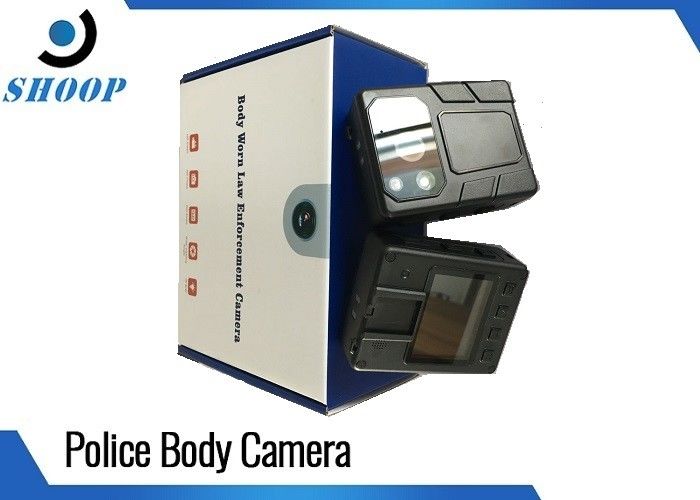 Câmera vestida da polícia da gravação corpo longo painel LCD de 2 polegadas com a bateria grande da capacidade